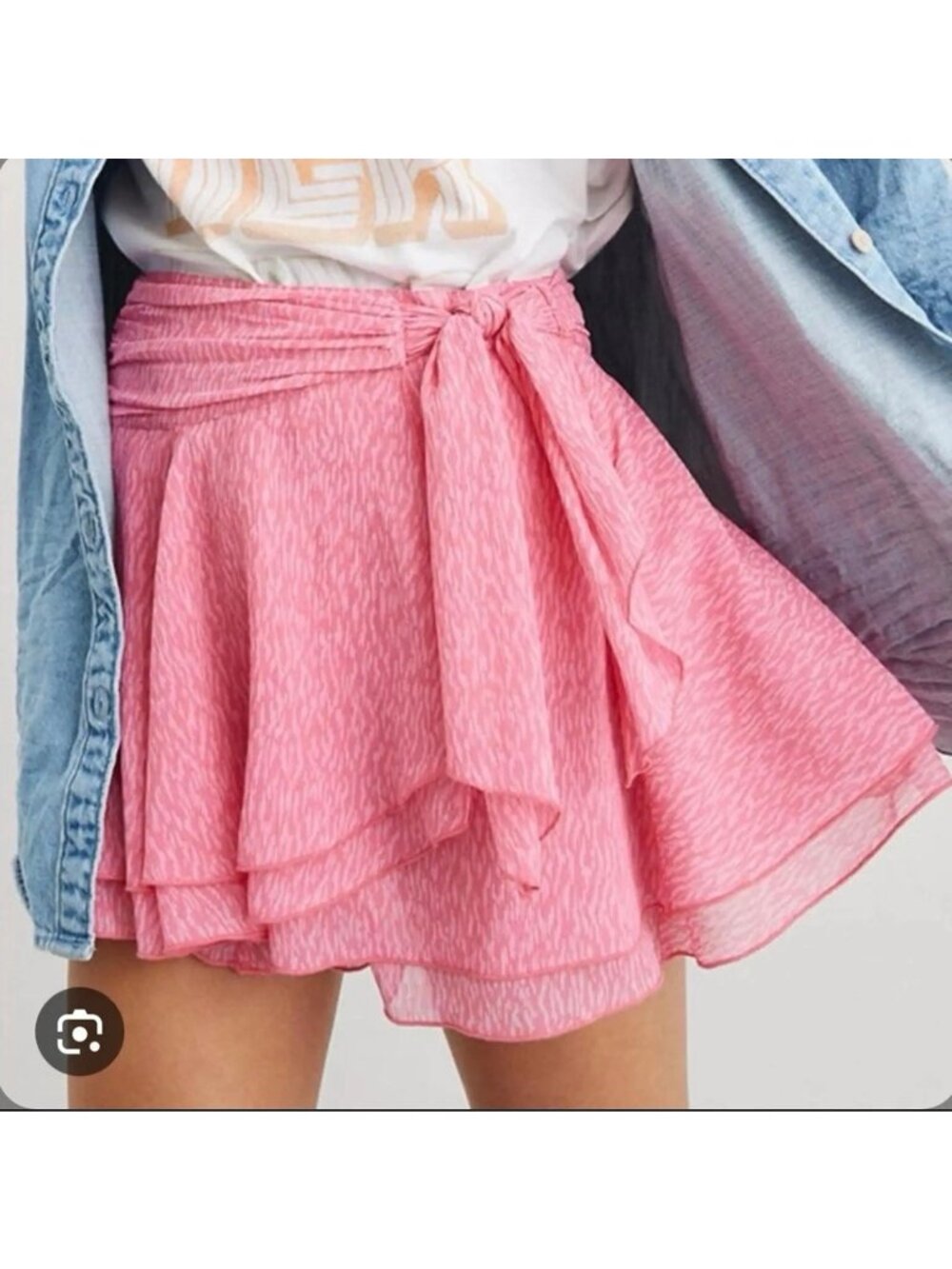 Aerie Chiffon Wrap Skirt Medium